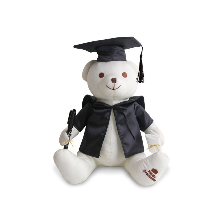 Picture of Graduation Signature Calico Bear with Pen
