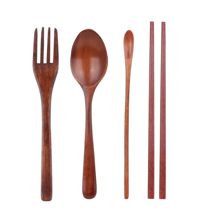 Picture of 4 pieces Wooden Utensils Set