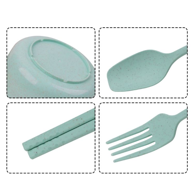 Picture of Wheat Straw Tableware Set (6 Pieces)