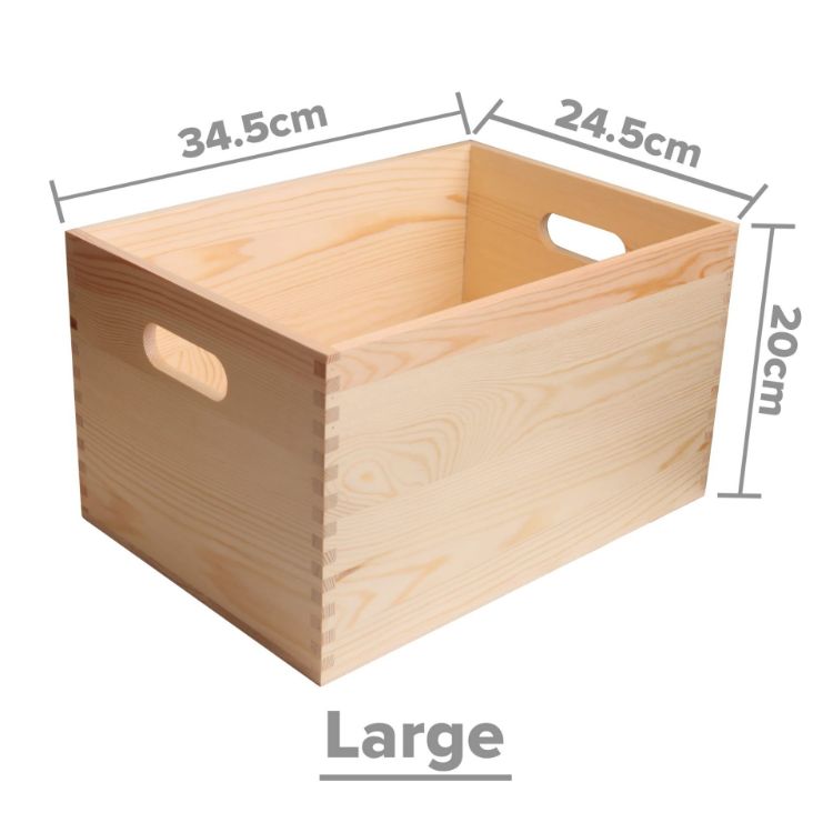 Picture of Large Wooden Storage Box