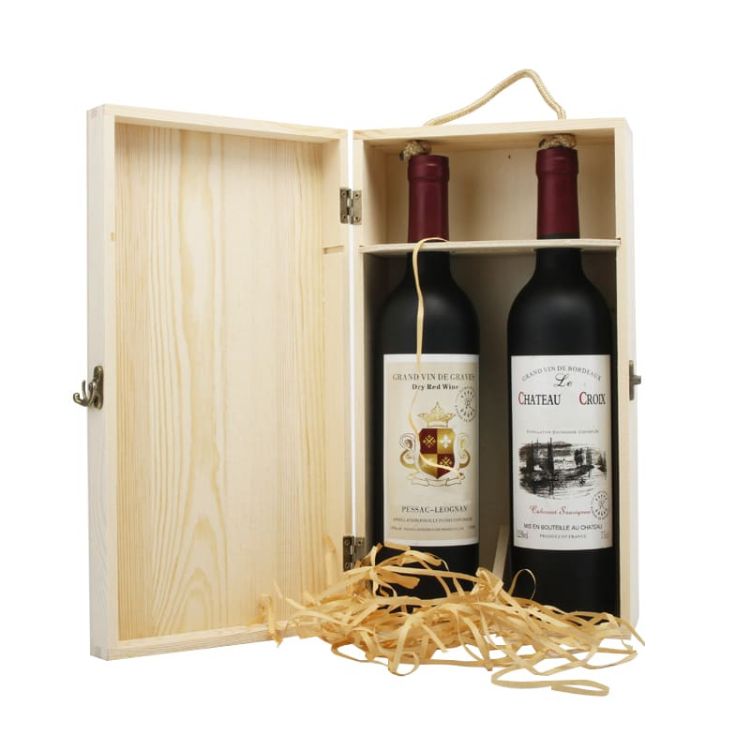 Picture of Double Bottle Wooden Wine Box