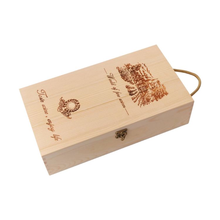 Picture of Double Bottle Wooden Wine Box