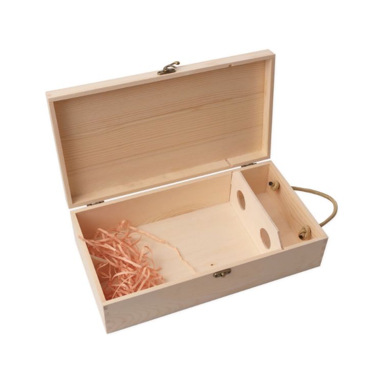 Picture of Double Bottle Wooden Wine Box