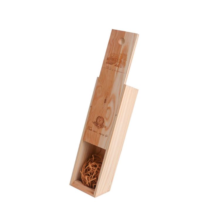 Picture of Single Bottle Wooden Wine Box