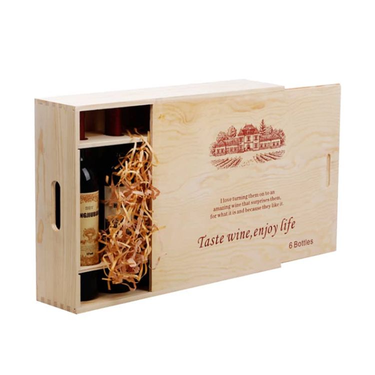 Picture of Six-pack Wooden Wine Gift Box