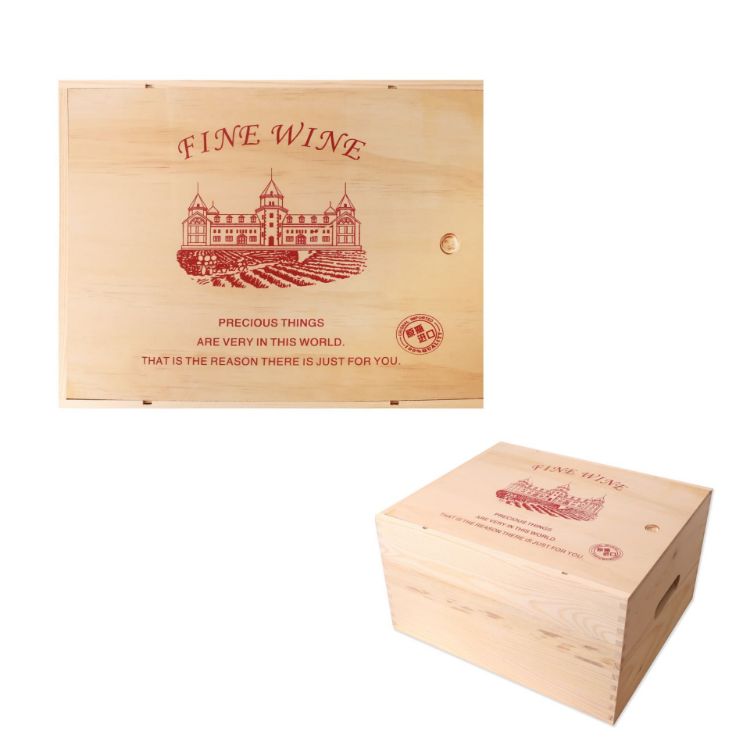 Picture of Six-pack Wooden Wine Box