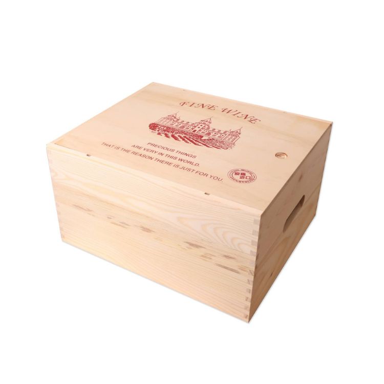 Picture of Six-pack Wooden Wine Box