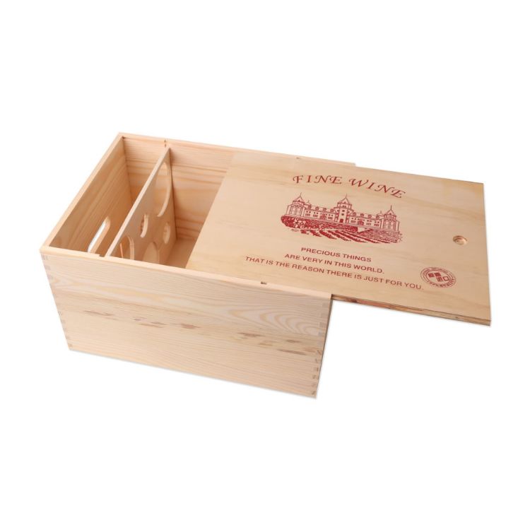 Picture of Six-pack Wooden Wine Box