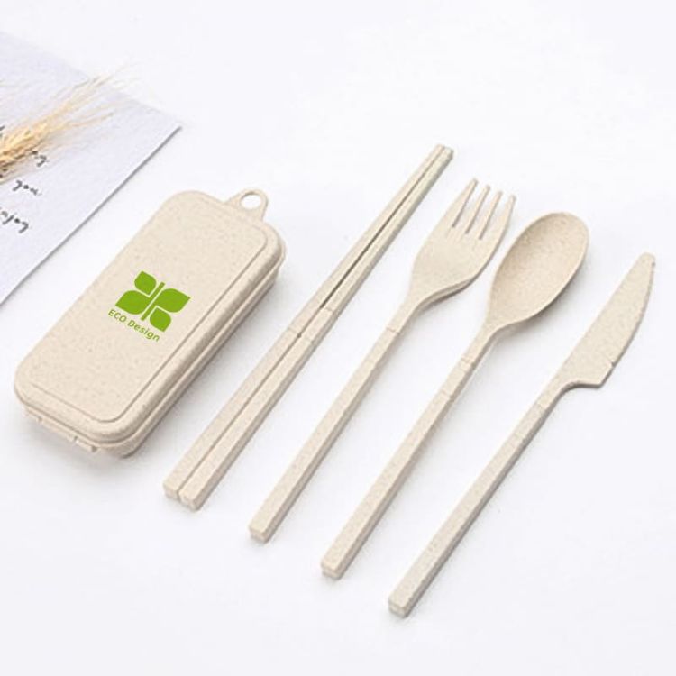 Picture of 4 Pieces Travel Utensils Set