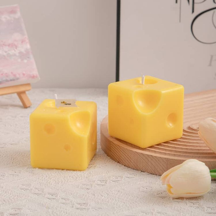 Picture of Square Cheese Shape Candles