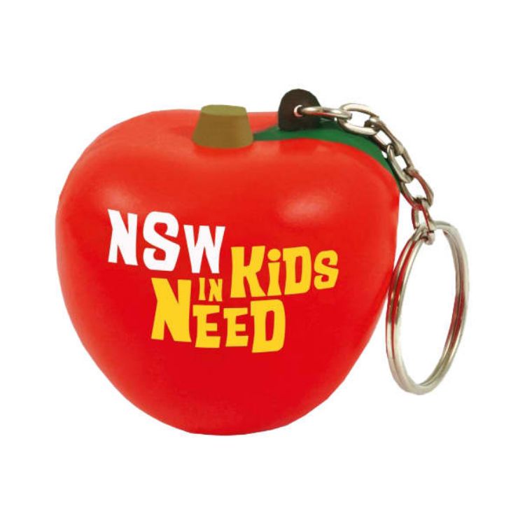 Picture of Keyring with Apple Stress Reliever