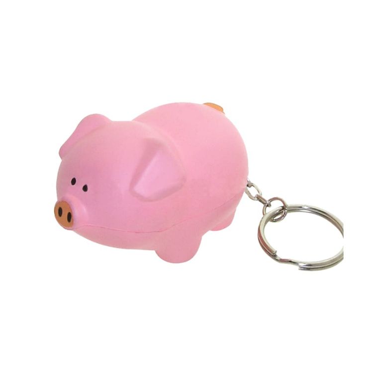 Picture of Keyring with Pig Stress Reliever