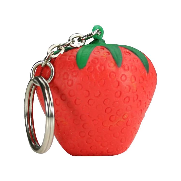 Picture of Keyring with Strawberry Stress Reliever