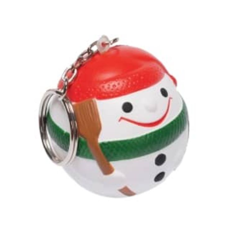 Picture of Keyring with Snowman Stress Item