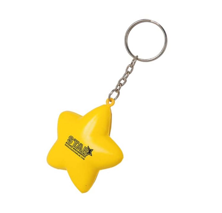 Picture of Keyring with Star Stress Reliever