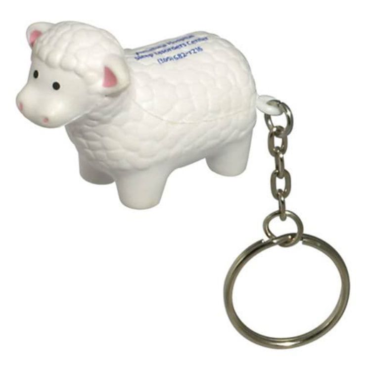 Picture of Keyring with Sheep Stress Reliever