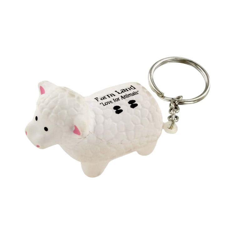 Picture of Keyring with Sheep Stress Reliever