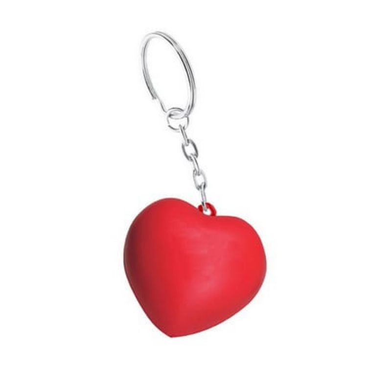 Picture of Keyring with Heart Stress Reliever