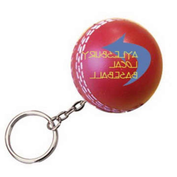 Picture of Keyring with Cricket Ball Stress Reliever