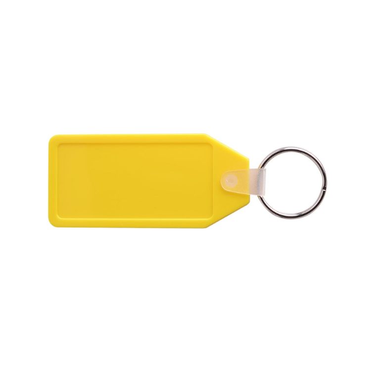 Picture of Long Hexagon Hard Plastic Keyring