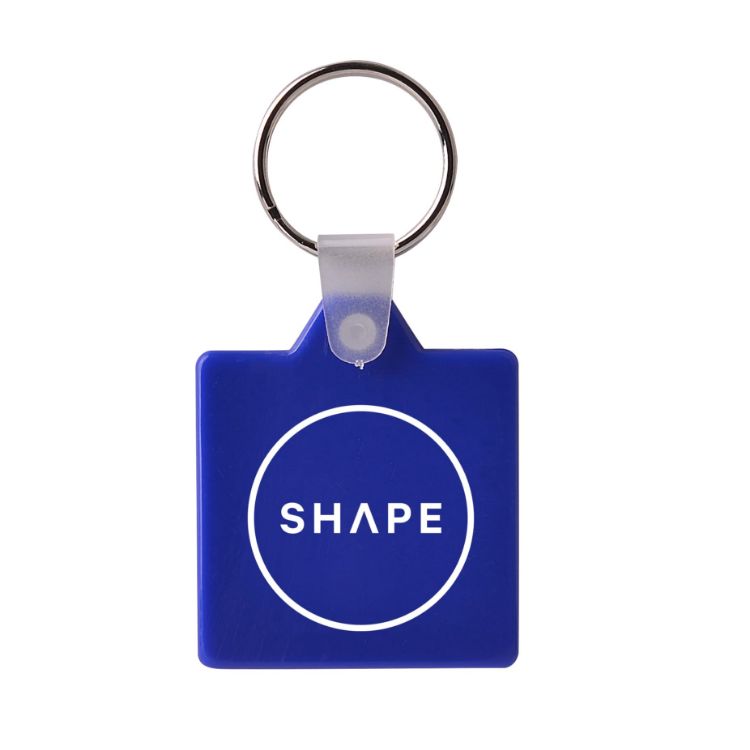 Picture of Square Hard Plastic Keyring