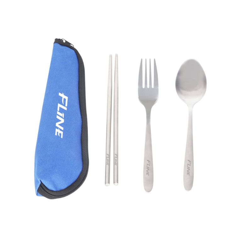 Picture of 3 piece Stainless Steel Travel Utensils Set