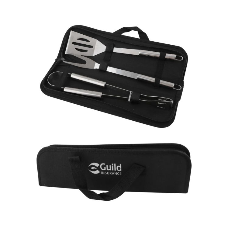 Picture of 3 Pieces Barbecue Tools With Pouch