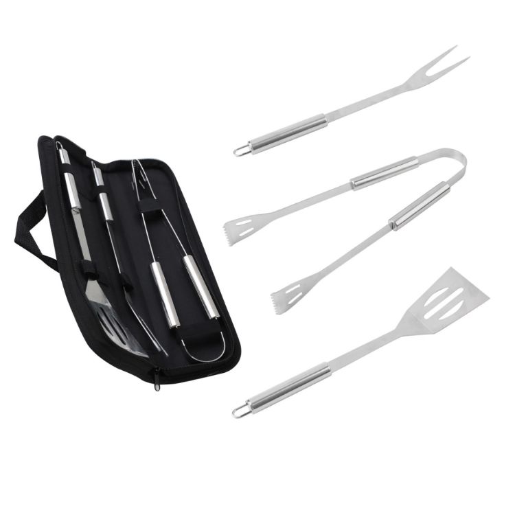 Picture of 3 Pieces Barbecue Tools With Pouch