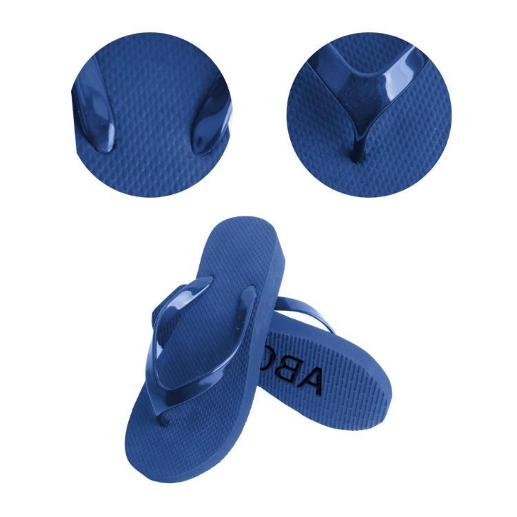 Picture of Rubber Platform Talking Footprint Thongs