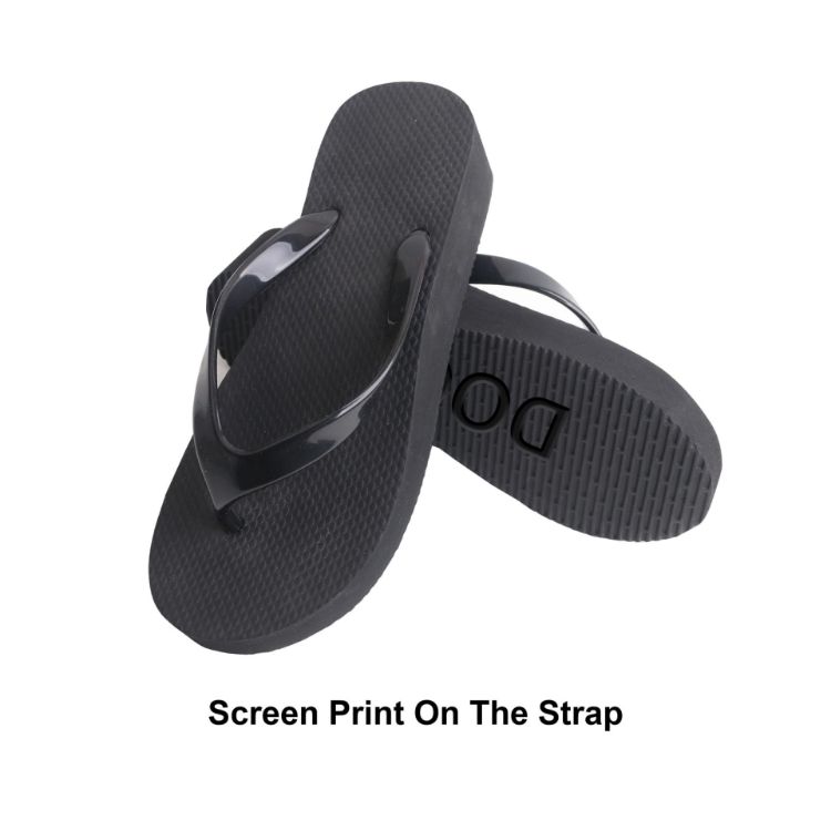 Picture of Rubber Platform Talking Footprint Thongs