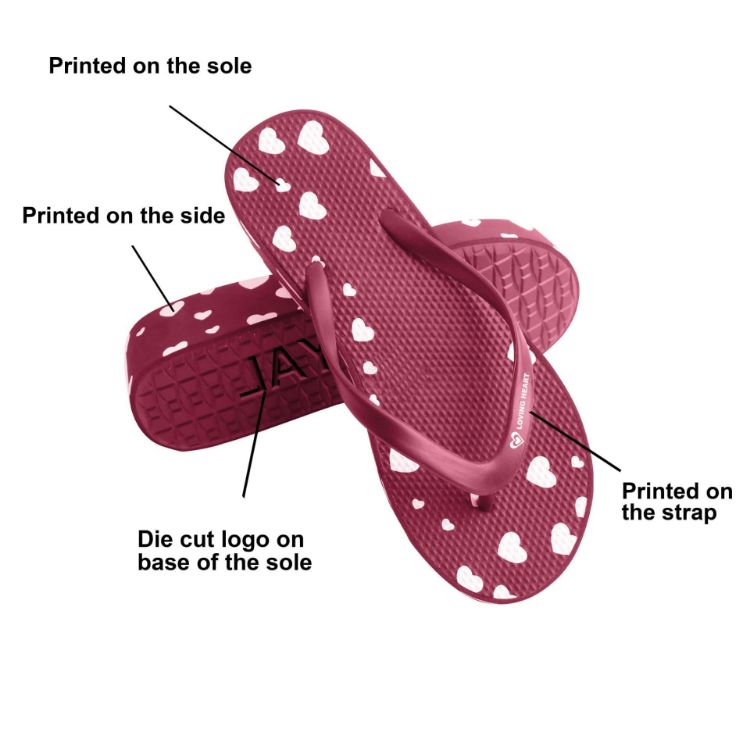 Picture of EVA Platform Talking Footprint Thongs