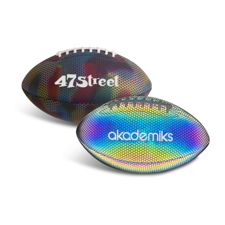 Picture of Holographic Glowing American Football