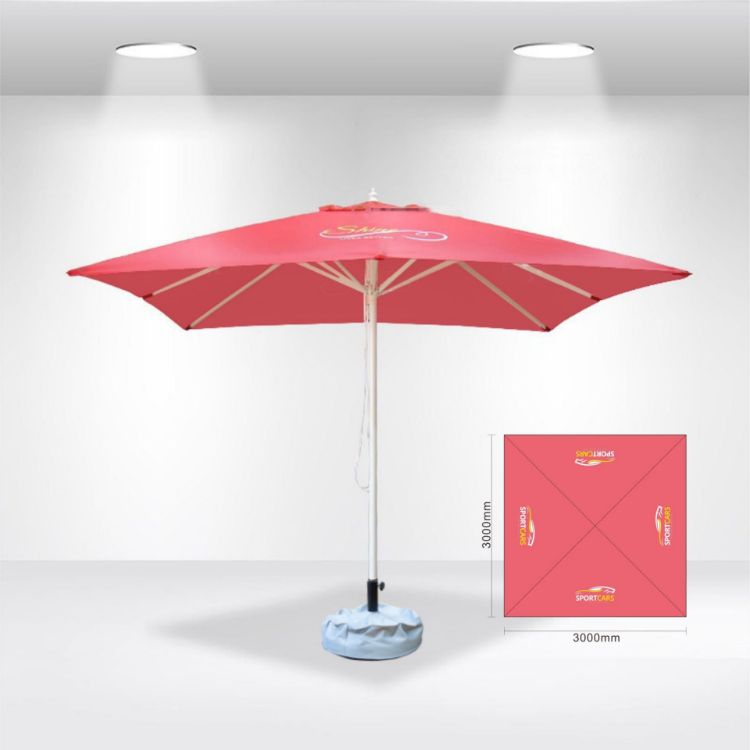 Picture of 3x3m Square Commercial Market Umbrella