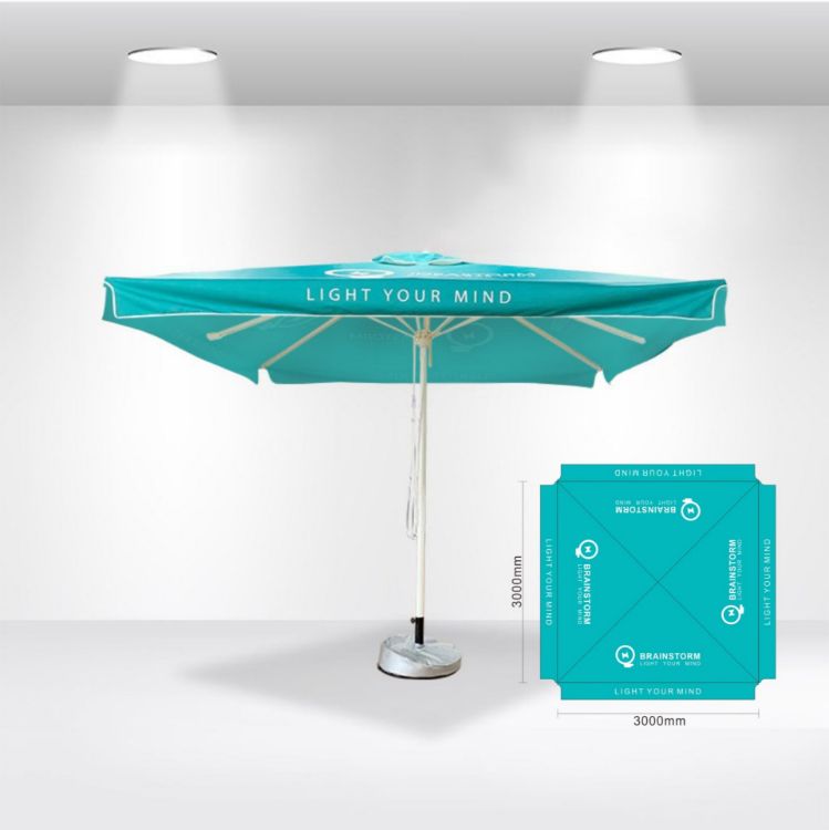 Picture of 3x3m Square Commercial Market Umbrella