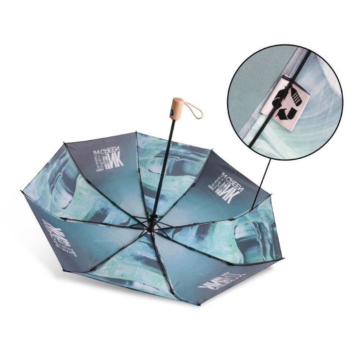 Picture of Triple folding RPET umbrella - auto open and close