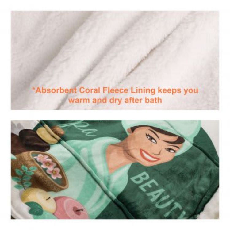 Picture of Unisex 100%Polyester Sublimated Wearable Blanket with Absorbent Lining