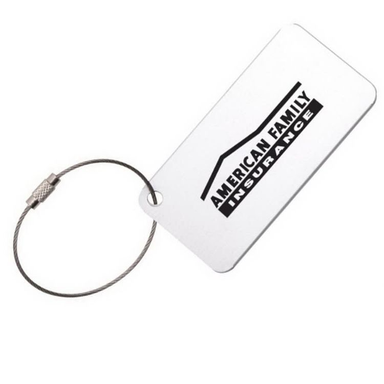 Picture of Square Aluminium Luggage Tag