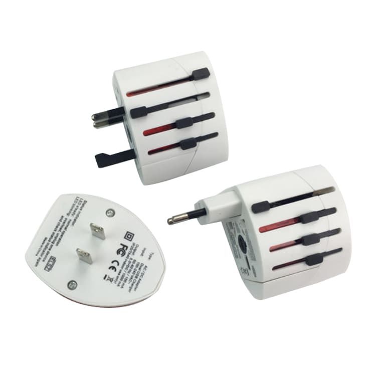 Picture of Light-up Universal Plug Travel Adapter With USB