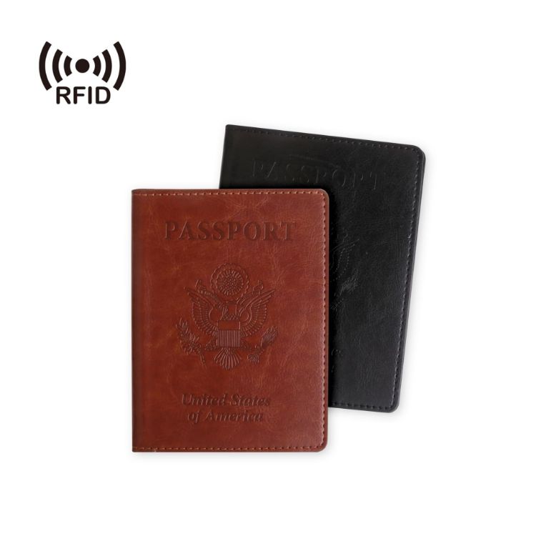 Picture of RFID PU Leather Passport Holder