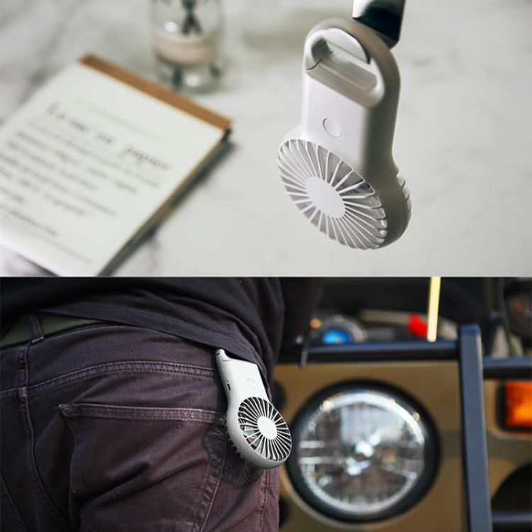 Picture of Carabiner Mini Fan with LED Light