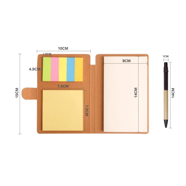 Picture of 3-In-1 Notepad with Ballpoint Pen