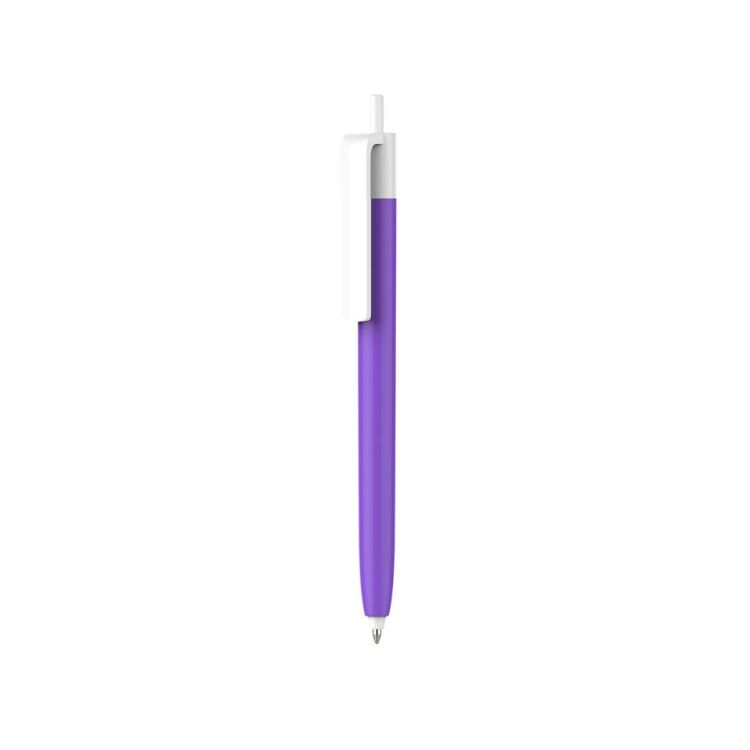 Picture of Push Button Pen - Colour Barrel with Creamy White Cap