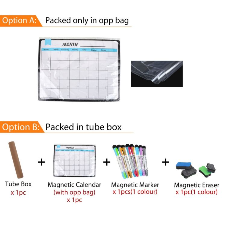 Picture of Erasable Magnetic Calendar Planner