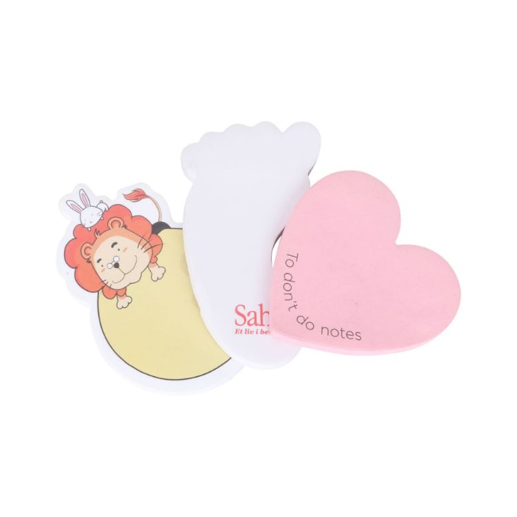 Picture of Custom Shaped Sticky Note Memo Pads