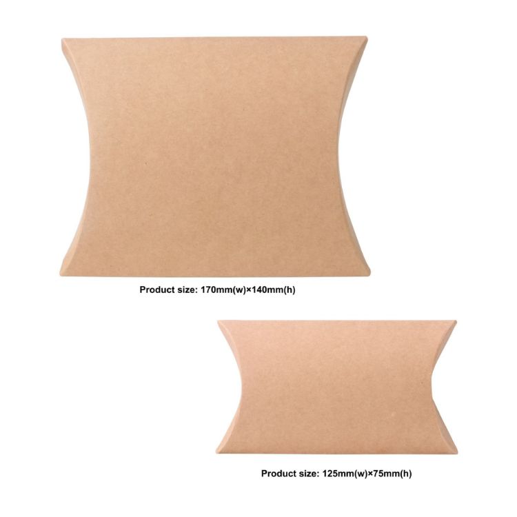 Picture of Large Brown Kraft Pillow Box(170 x 140 x 37mm)