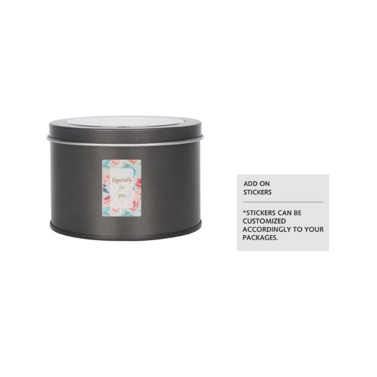 Picture of Medium Tin can with  Transparent Window (90 x 60mm)