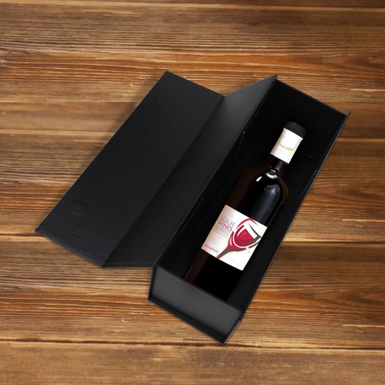 Picture of Single Bottle Foldable Magnetic Wine Box