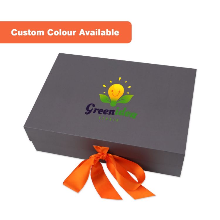 Picture of Medium Foldable Magnetic Box with Ribbon