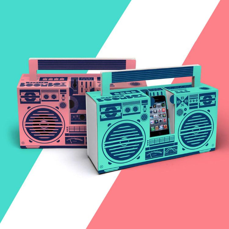 Picture of Custom Cardboard Boombox