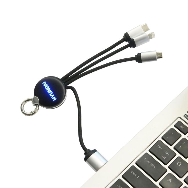 Picture of Round Shaped Light Up Charging Cable